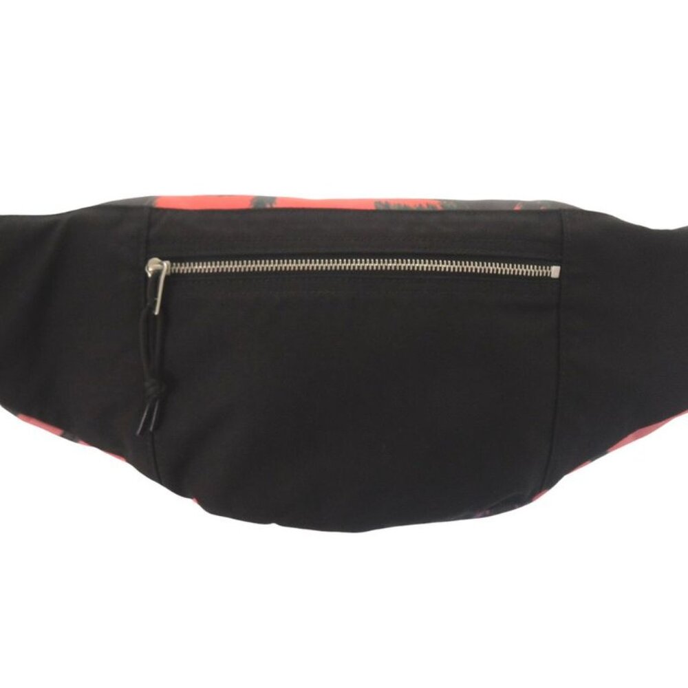 Saint Laurent Paris Palm Tree Pattern Nylon Pink Orange Body Bag 0529 - Picture 3 of 8